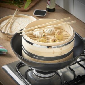 VonShef Premium Bamboo Steamer